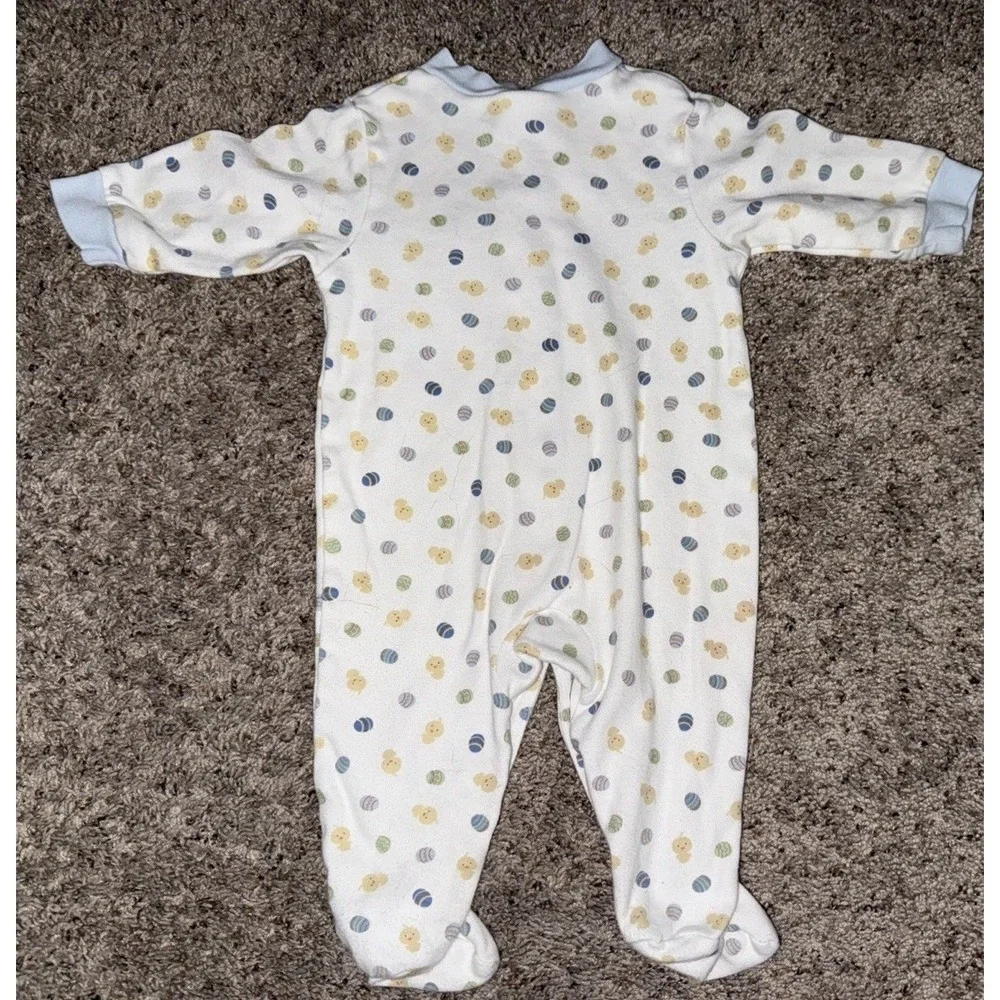 Carter's Just One Year Infant Easter Sleep & Play Sleeper 3-6‎ M Chick eggs Blue